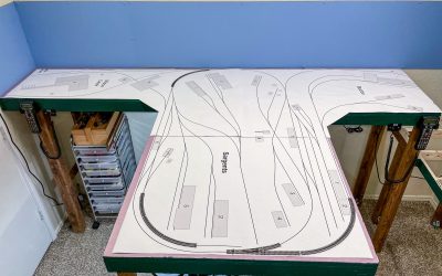 Full-sized Track Plan on Foam
